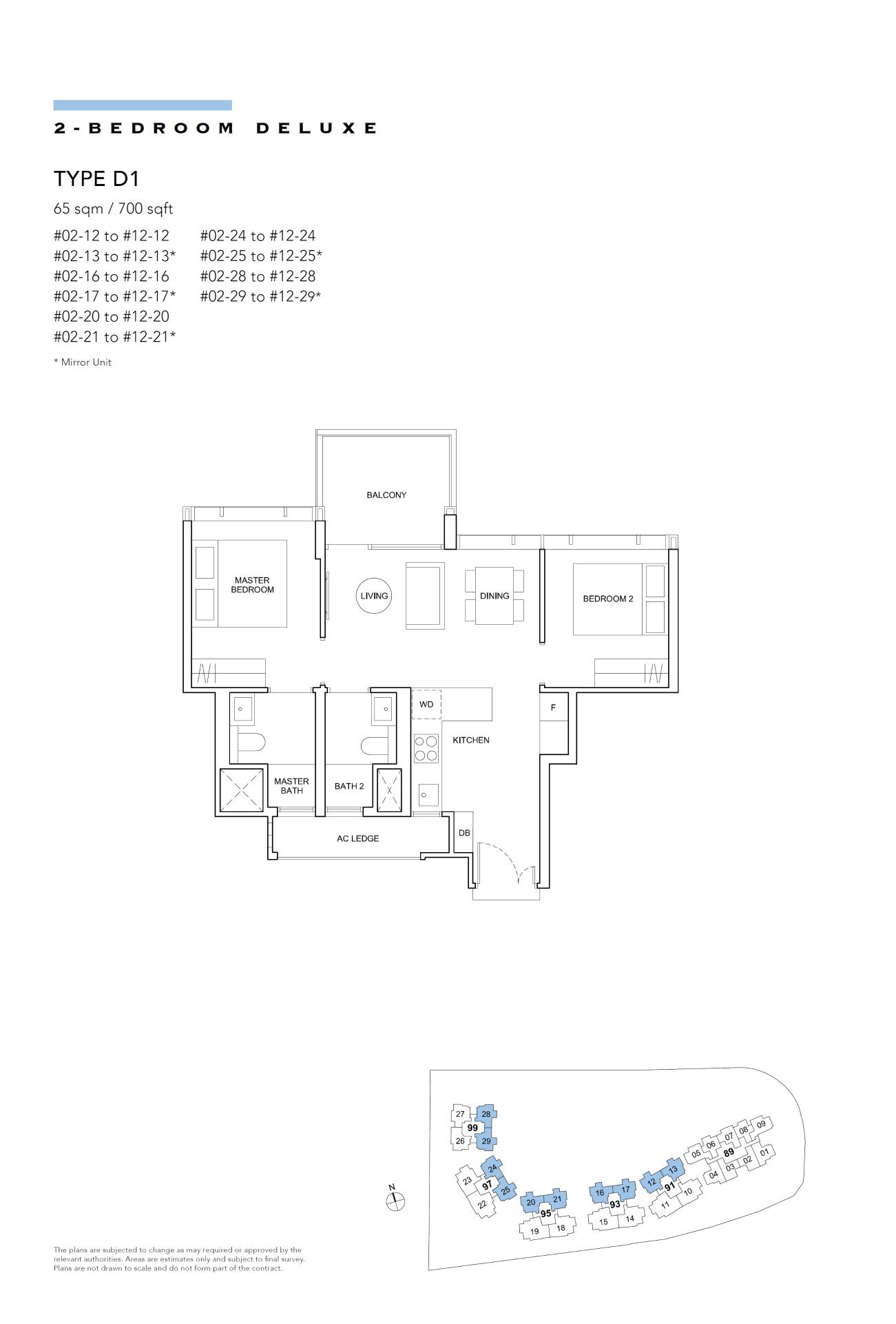 Hyll On Holland 1 Bedroom Floor Plan 4